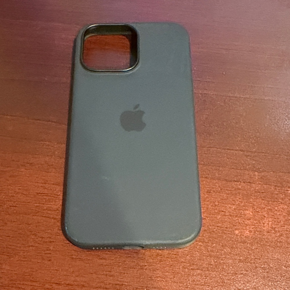 Apple Black Silicone iPhone 16 Pro Max Case